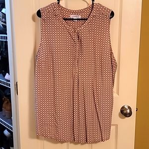 Pink and Black Sleevless Top